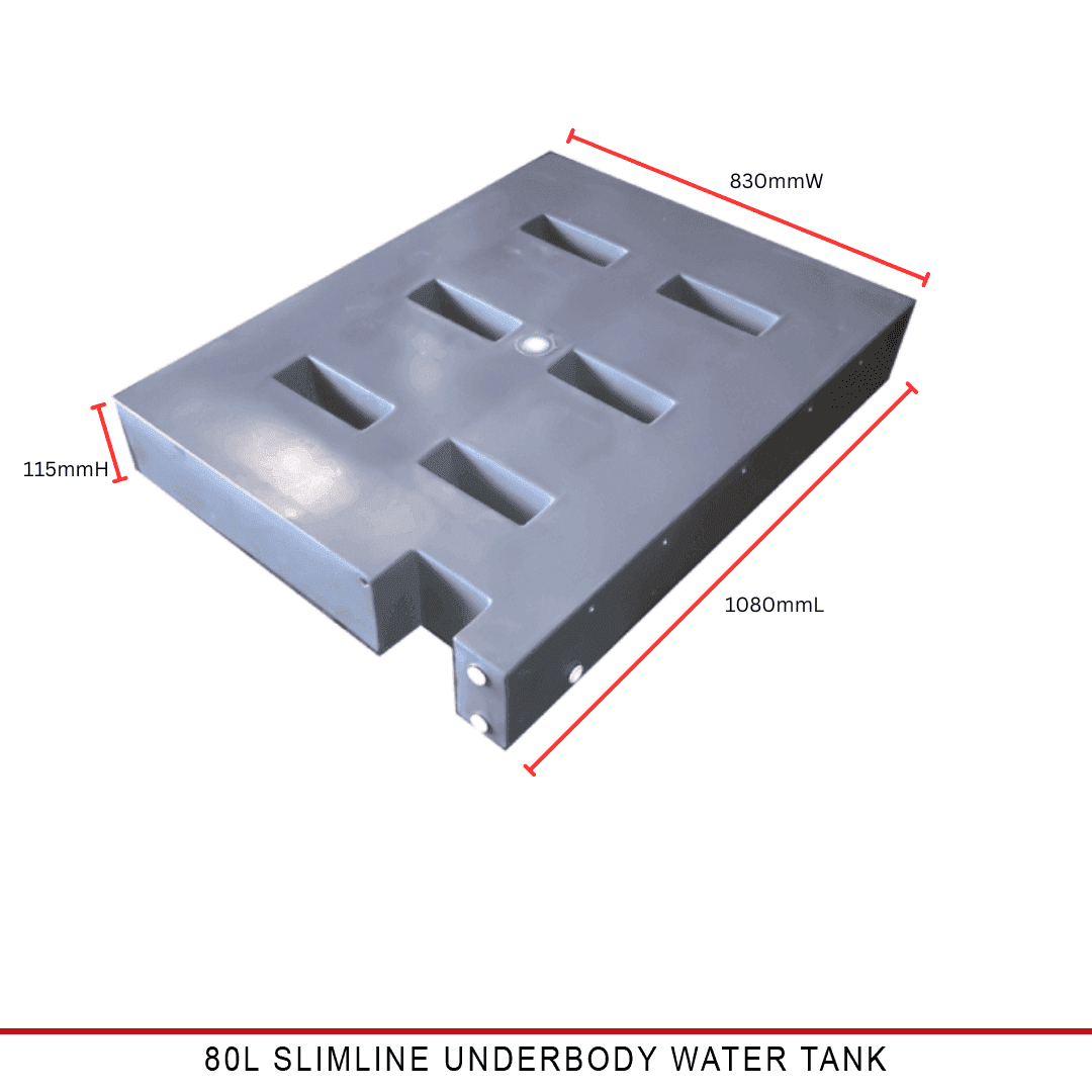 Slimline Under Tray Water Tank Kit - Not compatible with Rolla-drawer - Australian-made Duratray tray body