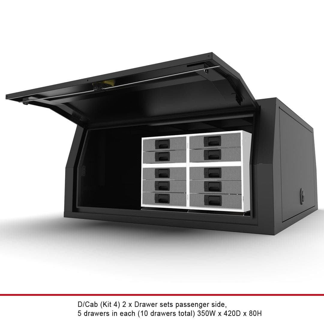Dual Cab Canopy Internal Fit-Out Kit 4 - Australian-made Duratray tray body
