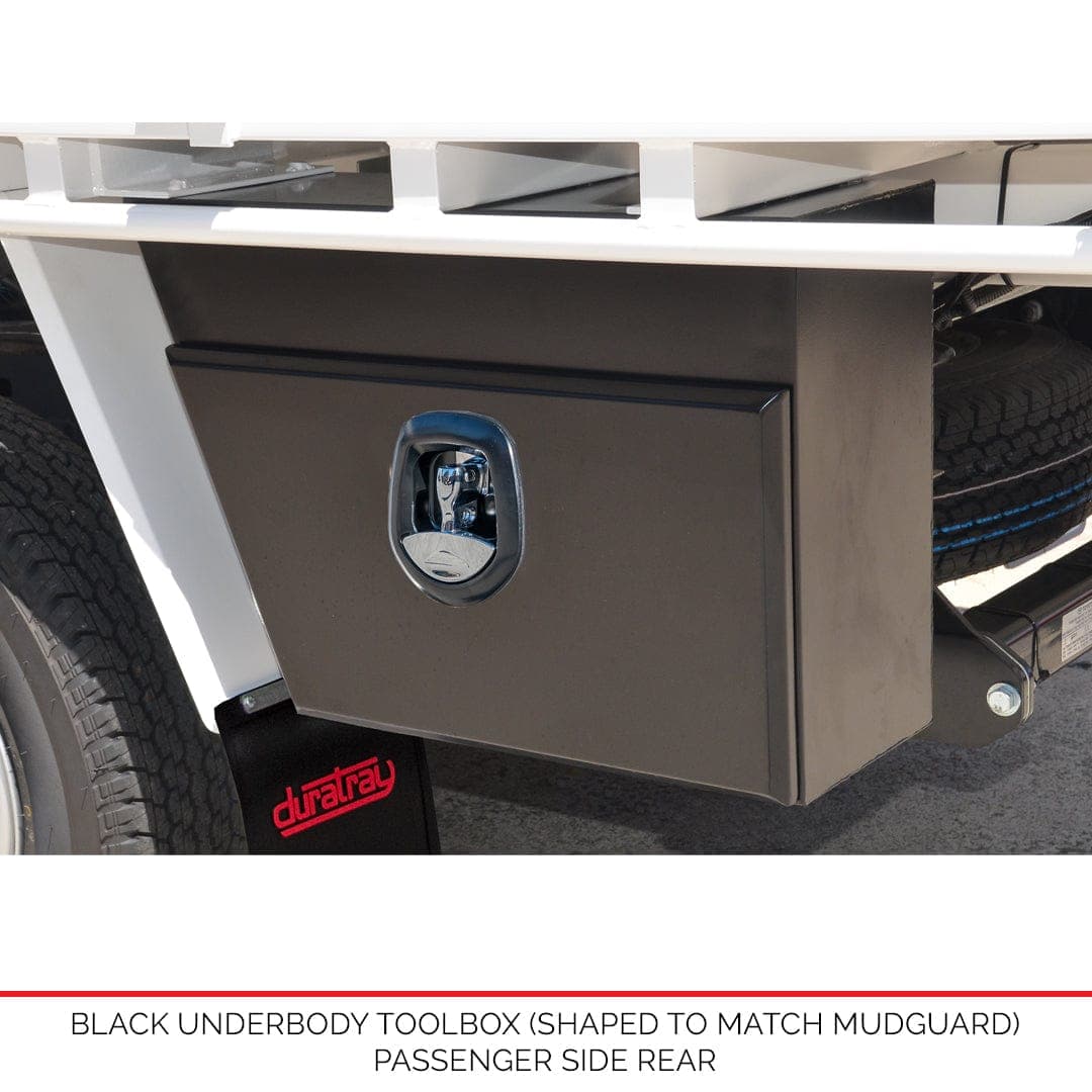 Under Body 680mm Toolboxes - Plain/Flat Finish - BLACK - Australian-made Duratray tray body