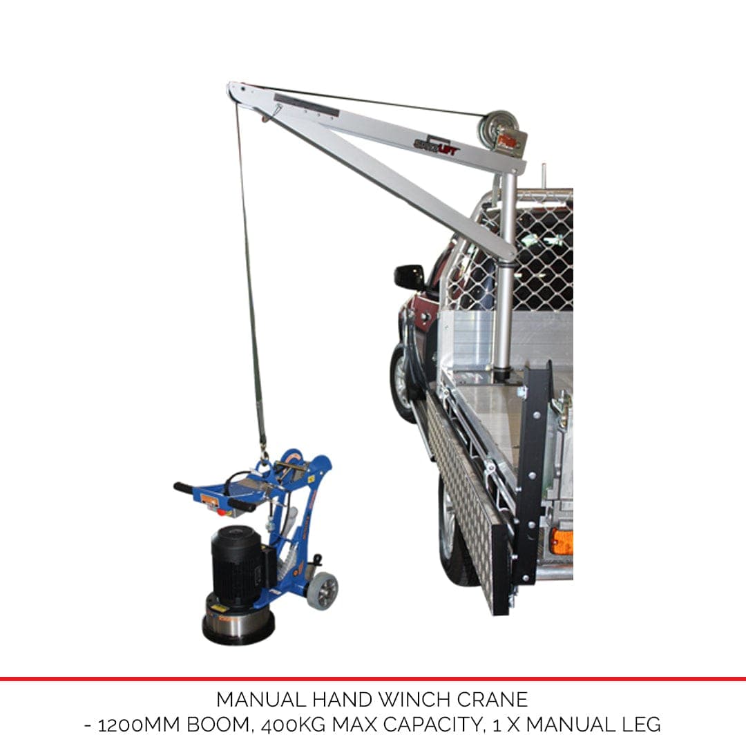 Manual Spitzlift Crane - Only available with new Duratray build - Australian-made Duratray tray body